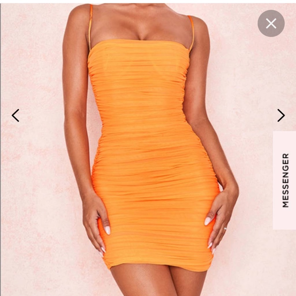 HOUSE OF CB ELLA ORANGE DRESS